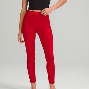 Dark red Lululemon align leggings size 4 28’